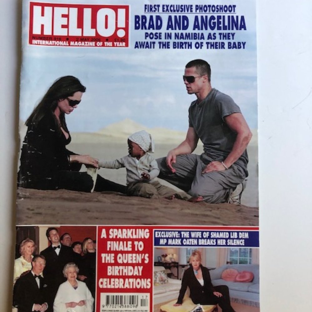 HELLO! British UK Magazine May 2006 Brad Pitt Angelina Cover Fashion Celebrity